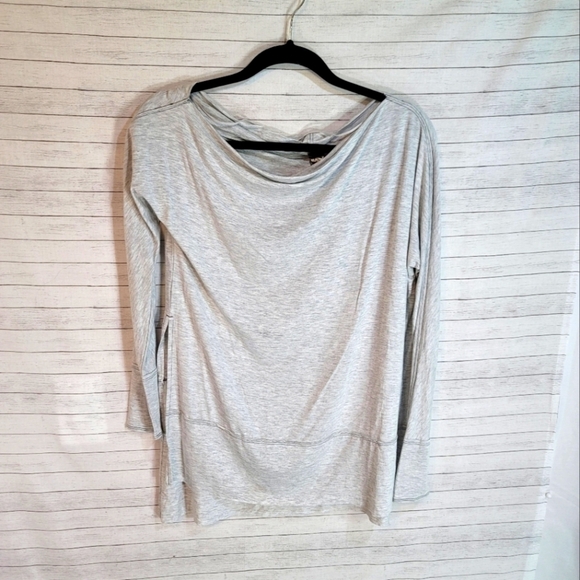 WE THE FREE GRAY SLUB LONG SLEEVE TEE, SZ SMALL - Picture 1 of 9
